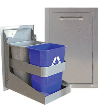 Alfresco 26-Inch Dual Trash Center/Recycling Drawer - AXE-TC2D-SC