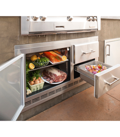 Alfresco 42-Inch 7.25 Cu. Ft Built-In Under Grill Refrigerator - ARXE-42
