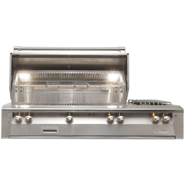 Alfresco ALXE 56-Inch Built-In Gas Grill with Rotisserie & Side Burner - ALXE-56-NG/LP
