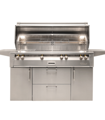 Alfresco ALXE 56-Inch Freestanding Gas All Grill with Sear Zone Burner & Rotisserie - ALXE-56BFGC-LP/NG